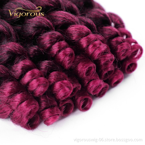 Freetress Afro Bug Spiral Queen Darling Crochet Products Synthetic Machine Wholesale Curly Braiding Hair